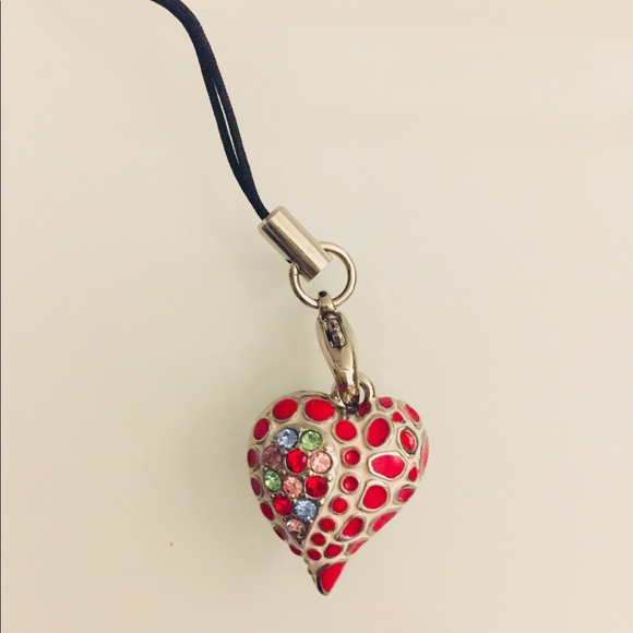 🌸 Heart phone charm NWOT - Picture 2 of 3